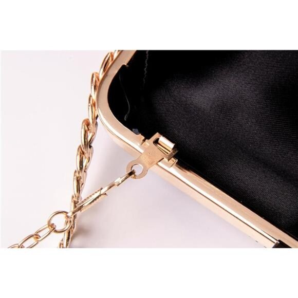 Women's Rhinestone Clutch Bags Sparkly Glitter Blue - Picture 6 of 6